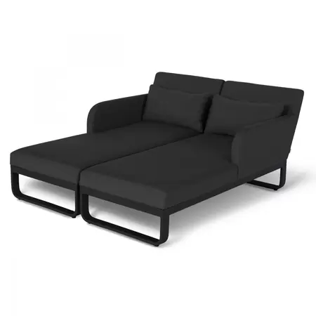 Unity Double Sunlounger (Charcoal) - image 1