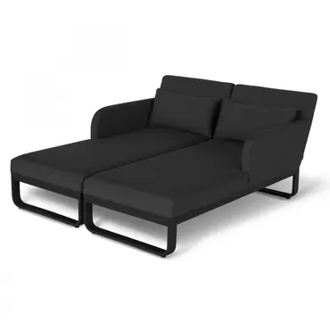 Unity Double Sunlounger (Charcoal) - image 2
