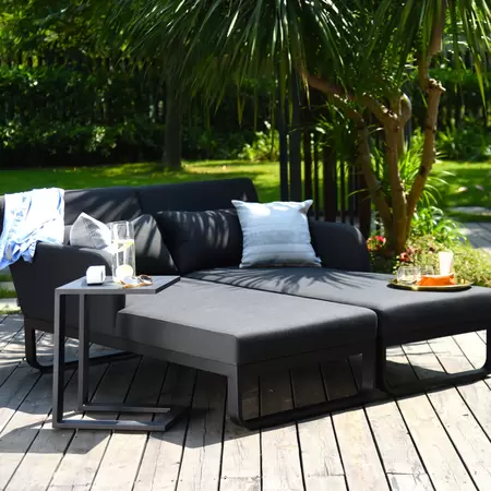 Unity Double Sunlounger (Charcoal) - image 2