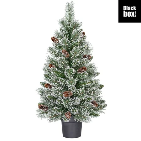 Vandans X-Mas Tree Potted Green Frosted Tips 96 H90xd48cm