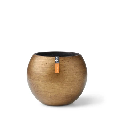 Vase Ball Retro 22x18 Gold