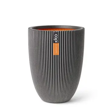Vase Elegant Low Groove NL Anthracite 46x58 - image 1