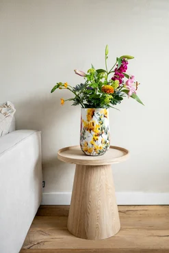 Vase Floral White D13 H20 - image 3