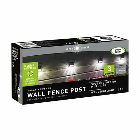 Wall, Fence & Post Light 4pk 3l - image 1