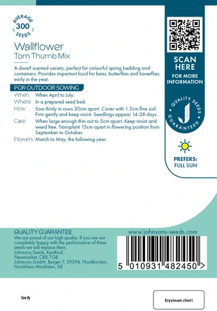 Wallflower Tom Thumb Mix - image 2