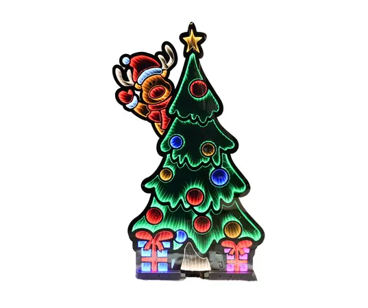 Waving Reindeer On Tree 120cm  - image 1