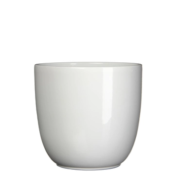 White Tusca Houseplant Pot H23XD25CM