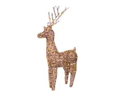 Wicker Reindeer Micro Led 104cm