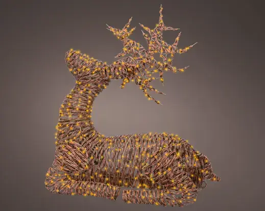 Wicker Reindeer Micro Led 88cm - image 2