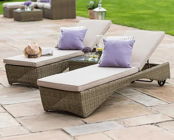 Winchester Sunlounger Set with Coffee Table - image 2