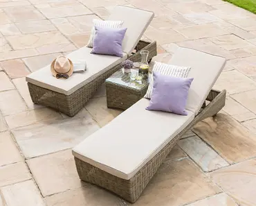 Winchester Sunlounger Set with Coffee Table - image 3