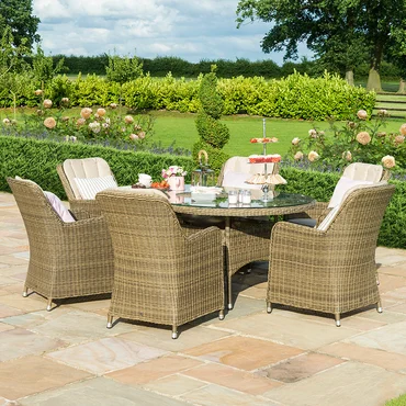 Winchester Venice 6 Seat Oval Dining Set - image 3
