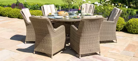 Winchester Venice 6 Seat Round Dining Set - image 2