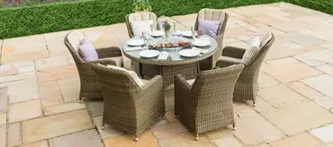 Winchester Venice 6 Seat Round Dining Set - image 3