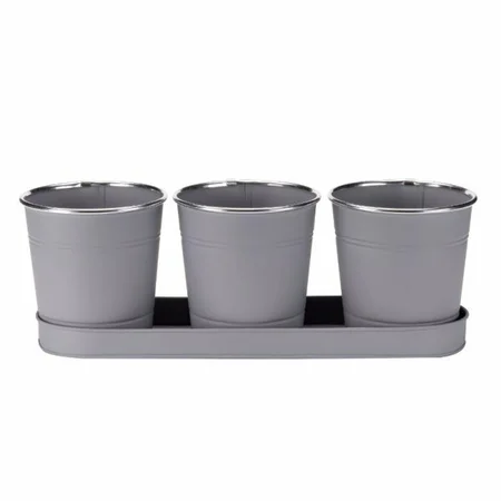 Windowsill Herb Pots - Slate 3-Pk - image 1