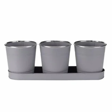 Windowsill Herb Pots - Slate 3-Pk - image 2