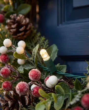 Winter Blush 26" Prelit Wreath - image 4