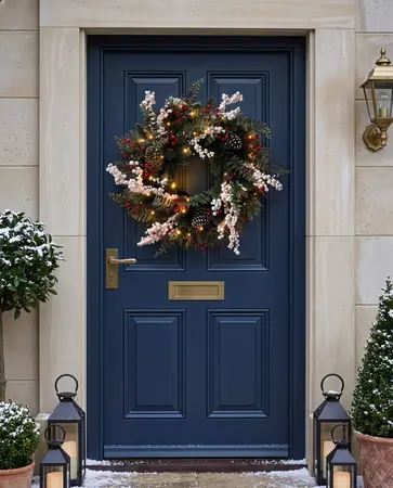 Winter Blush 26" Prelit Wreath - image 9