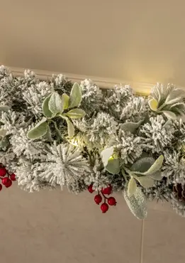 Winter Solstice Prelit 6 ft x 10" Garland - image 2