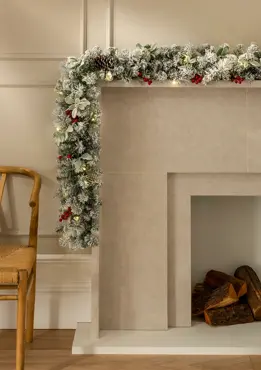 Winter Solstice Prelit 6 ft x 10" Garland - image 3