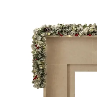 Winter Solstice Prelit 6 ft x 10" Garland