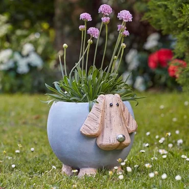 Woodstone Dog Planter - image 2