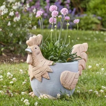 Woodstone Rooster Planter - image 2