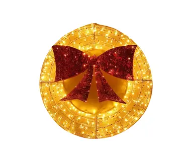 Wreath With Red Bow 1.2m - image 1