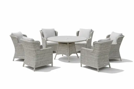Wroxham 6 Seater Round Dining Furniture Set - image 1