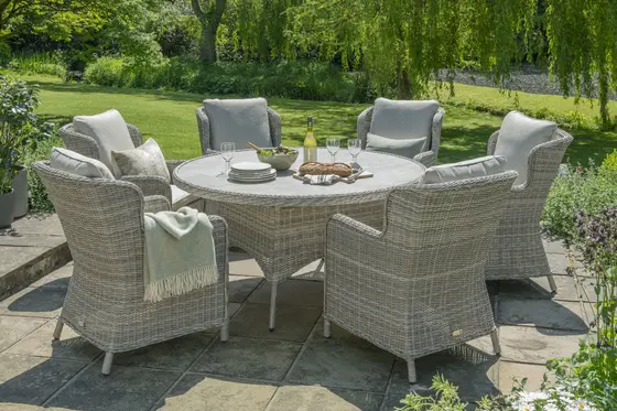 Wroxham 6 Seater Round Dining Furniture Set - image 2