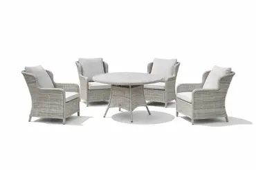 Wroxham Deluxe 4 Seater Round Dining Set - image 1