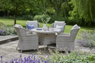 Wroxham Deluxe 4 Seater Round Dining Set - image 2