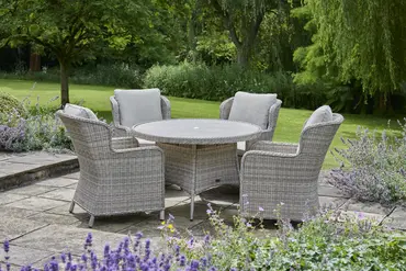 Wroxham Deluxe 4 Seater Round Dining Set - image 7