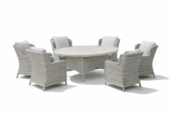 Wroxham Deluxe 8 Seater Oval Dining Set - image 1