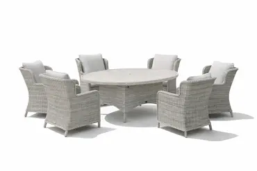 Wroxham Deluxe 8 Seater Oval Dining Set - image 1