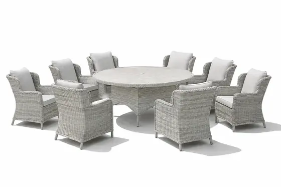 Wroxham Deluxe 8 Seater Oval Dining Set - image 1