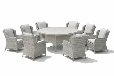 Wroxham Deluxe 8 Seater Oval Dining Set
