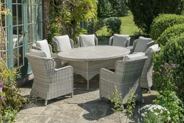 Wroxham Deluxe 8 Seater Oval Dining Set - image 7