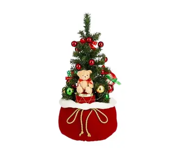 X-Mas Tree Red Led Bo H 60cm