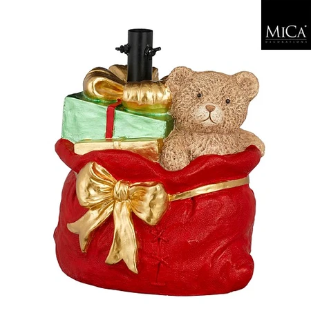 X-Mas Tree Stand Present Bag Red H 38.5cm
