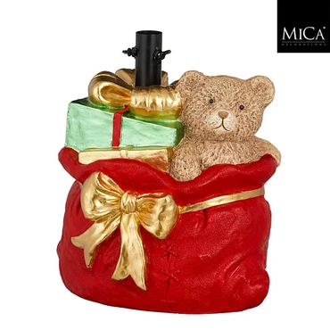 X-Mas Tree Stand Present Bag Red H 38.5cm