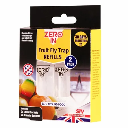 Zero In Fruit Fly Trap Refill Twin Pack Non-Toxic Bait - image 1